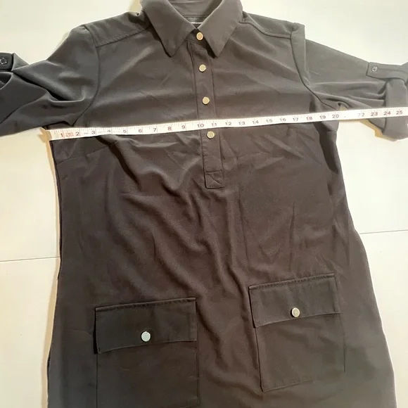 New York & Company Black Tunic MIDI Dress Medium - Picture 9 of 11